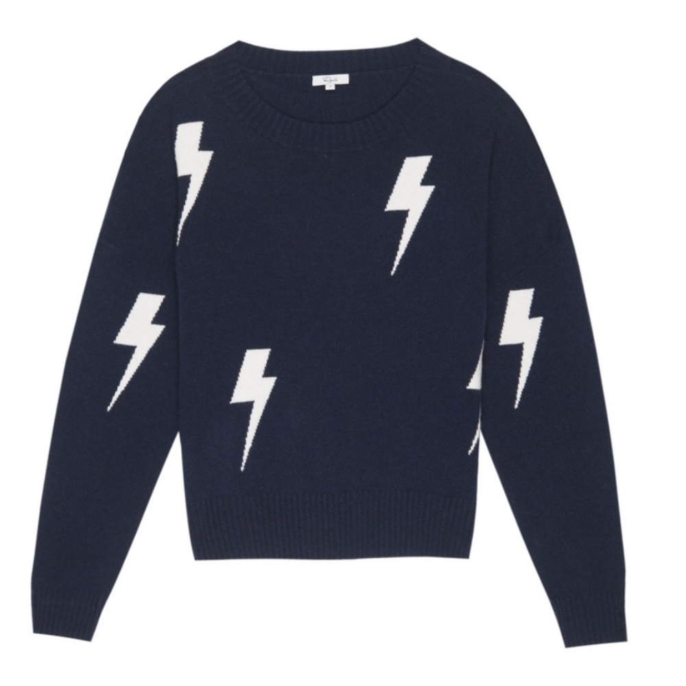 Rails Presley Lightening Bolt Sweater - Navy & White